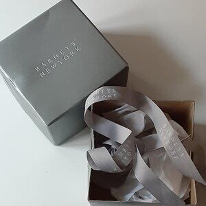 BARNEYS NEW YORK Silver Gift Box 3" x 4"